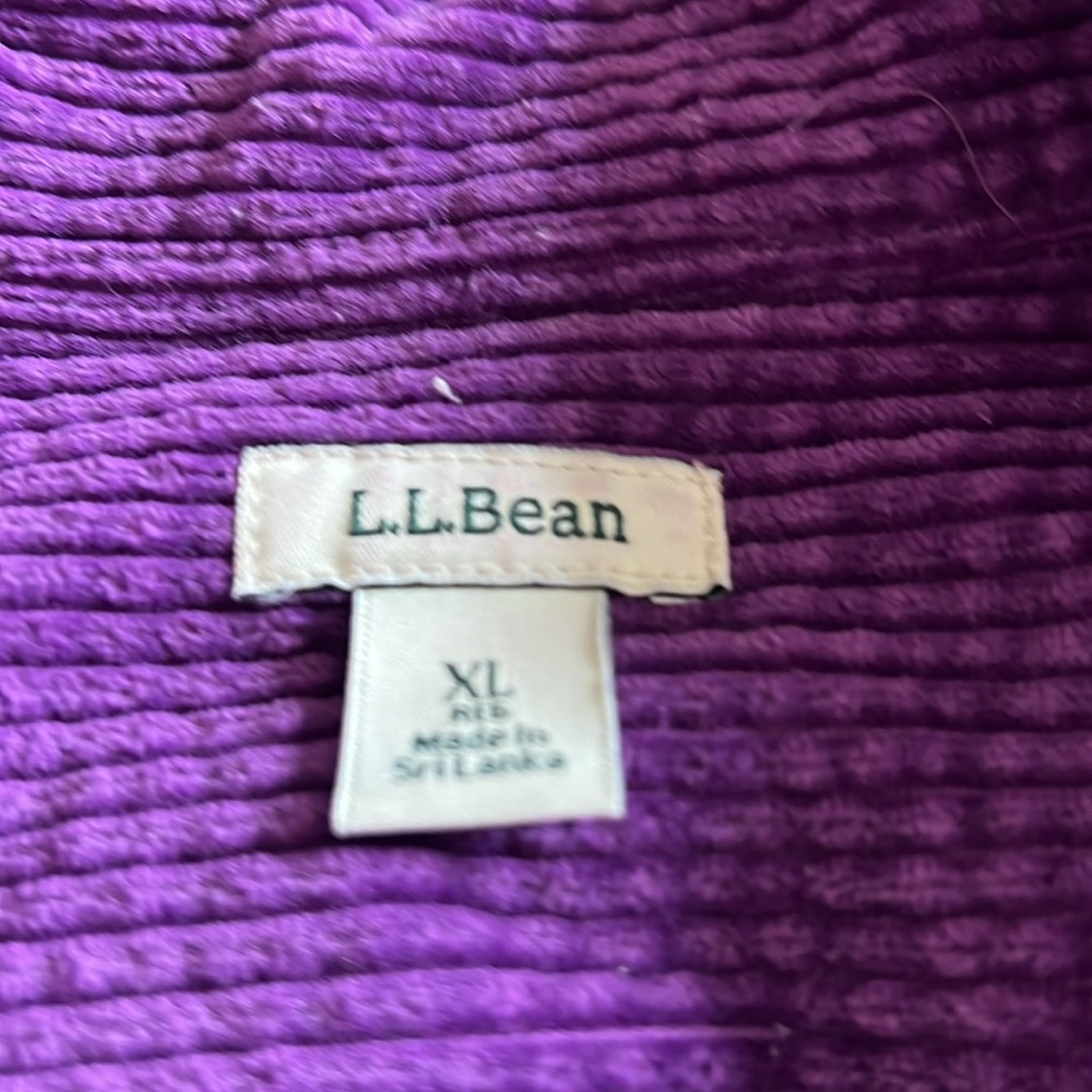 L.L.Bean Purple Shacket - Picture 5 of 6